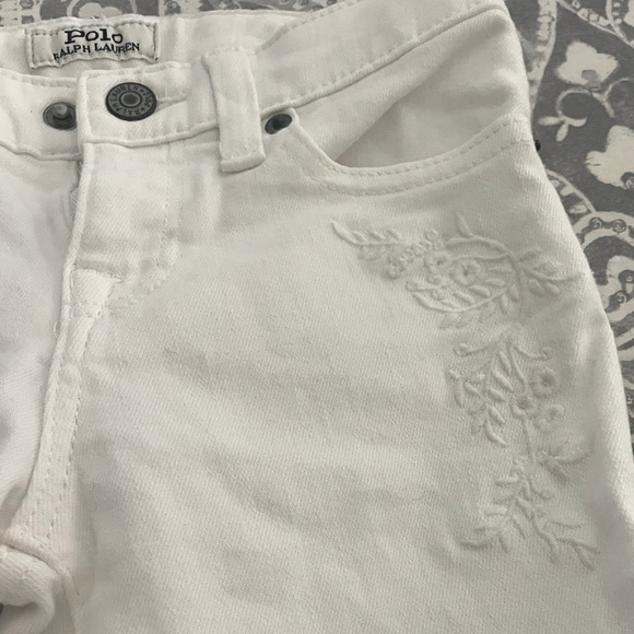 Ralph Lauren Polo little girl 6X white jeans - Picture 6 of 12